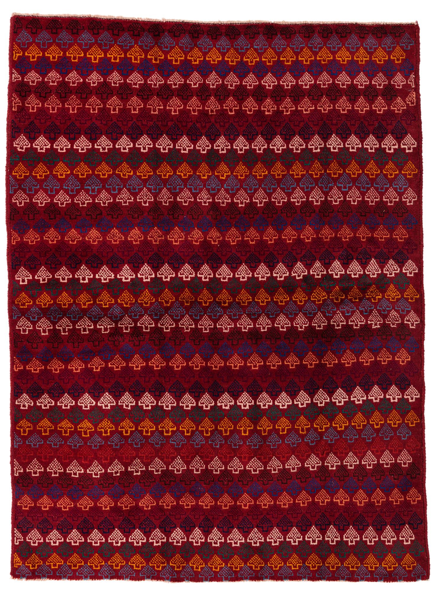 5' x 6' 8 Hand Knotted Balouch Wool Rug