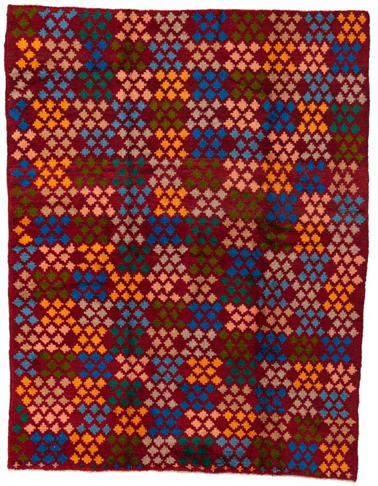 Detail image of 5' x 6' 6 Hand Knotted Balouch Wool Rug