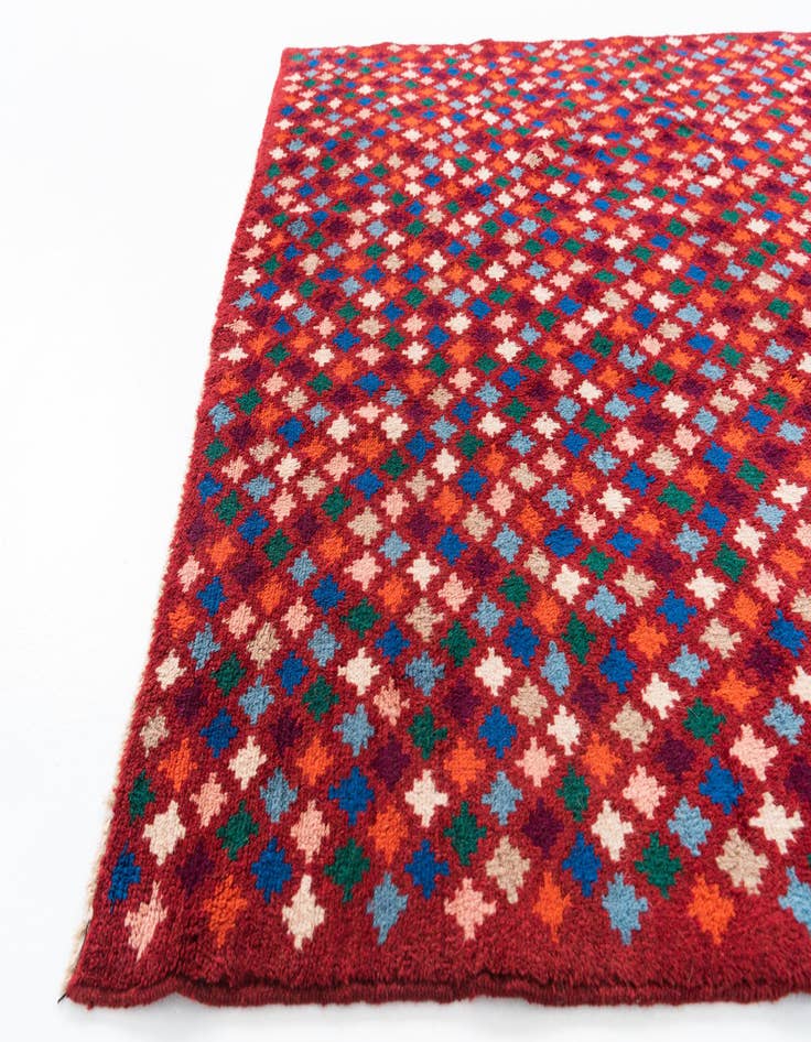 Detail image of 5' x 6' 7  Hand Knotted Balouch Wool Rug