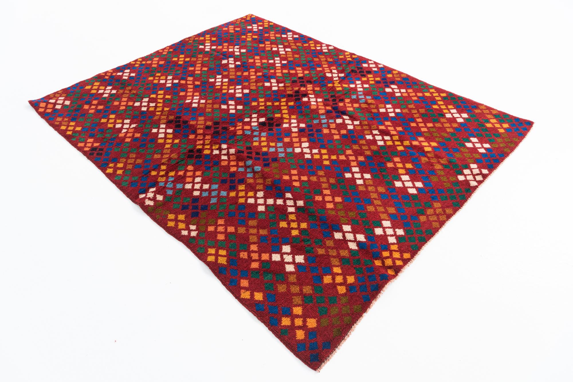 5' 1 x 6' 7 Hand Knotted Balouch Wool Rug