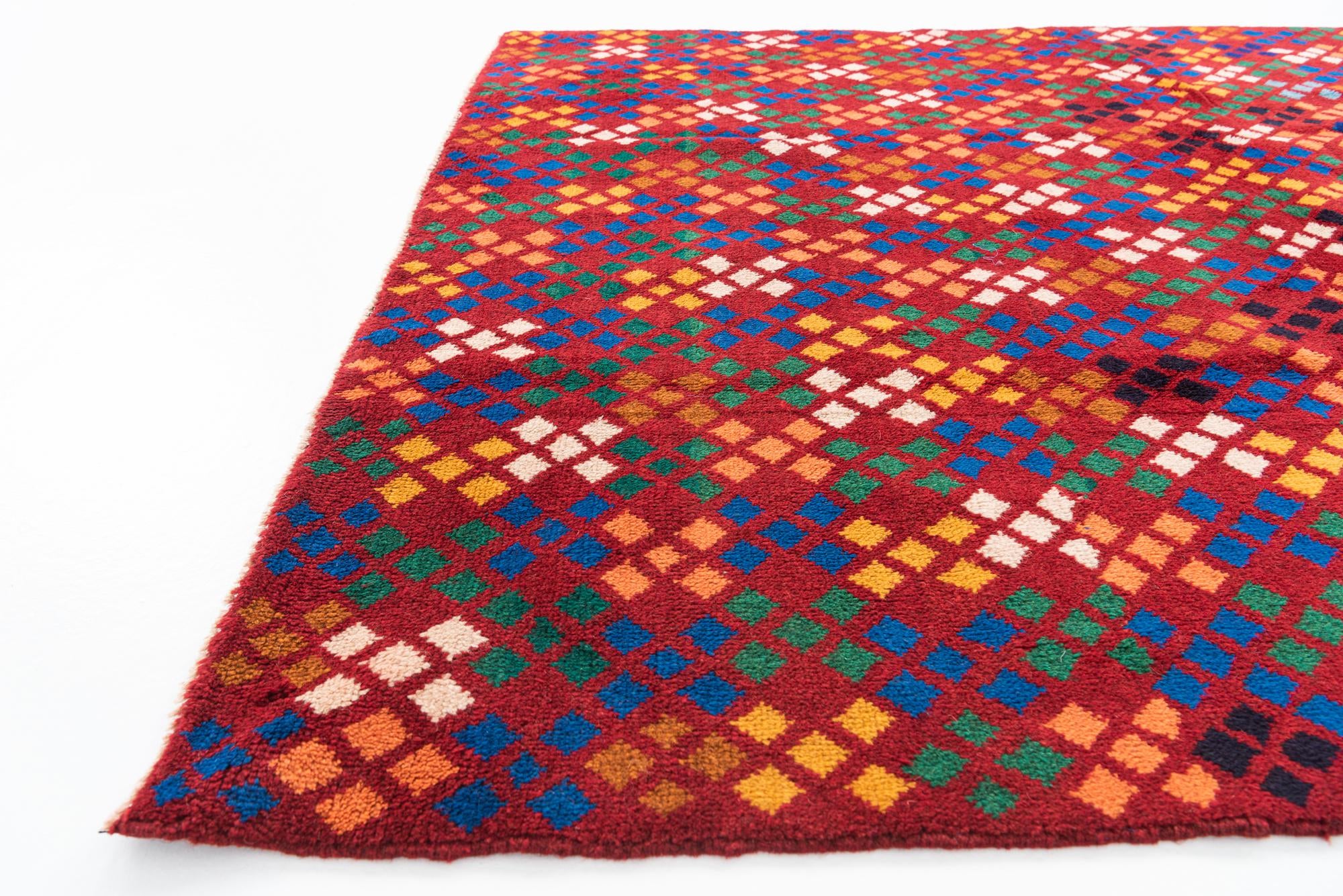 5' 1 x 6' 7 Hand Knotted Balouch Wool Rug