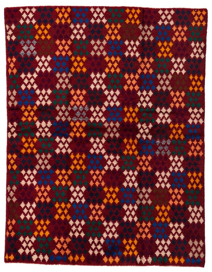 Detail image of 5' x 6' 6 Hand Knotted Balouch Wool Rug