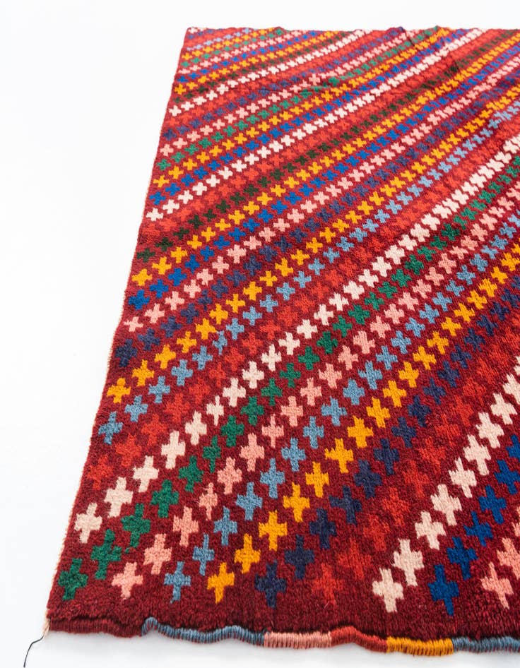 Detail image of 5' 1 x 6' 7  Hand Knotted Balouch Wool Rug