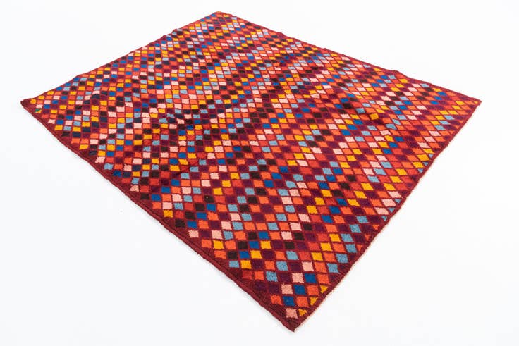 Detail image of 5' x 6' 4 Hand Knotted Balouch Wool Rug