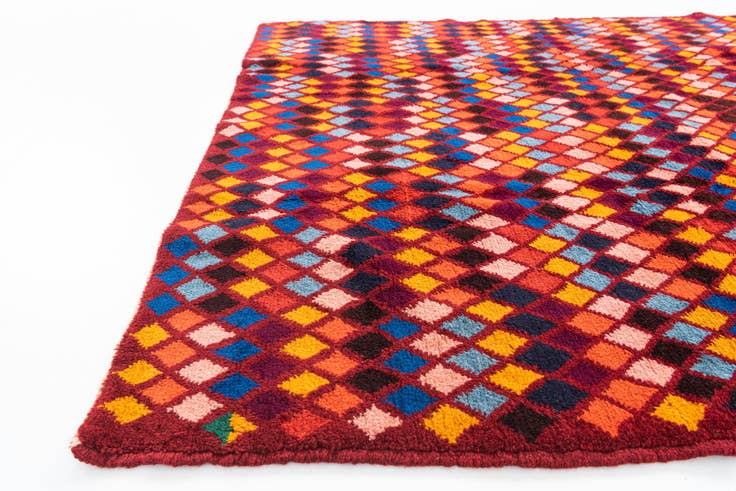 Detail image of 5' x 6' 4 Hand Knotted Balouch Wool Rug