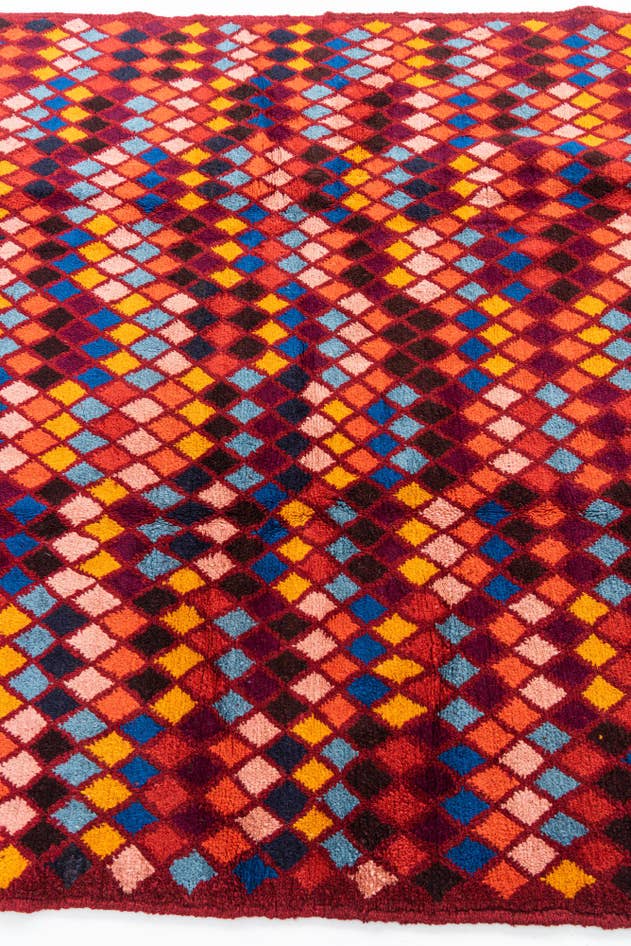 Detail image of 5' x 6' 4 Hand Knotted Balouch Wool Rug