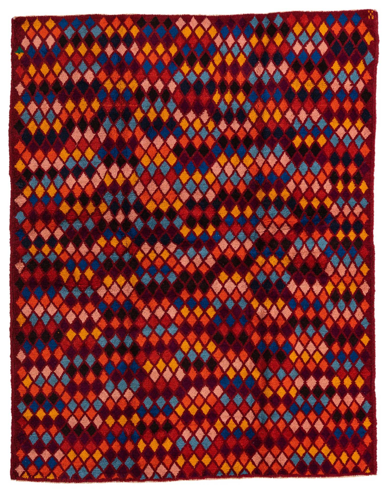 5' x 6' 4 Hand Knotted Balouch Wool Rug