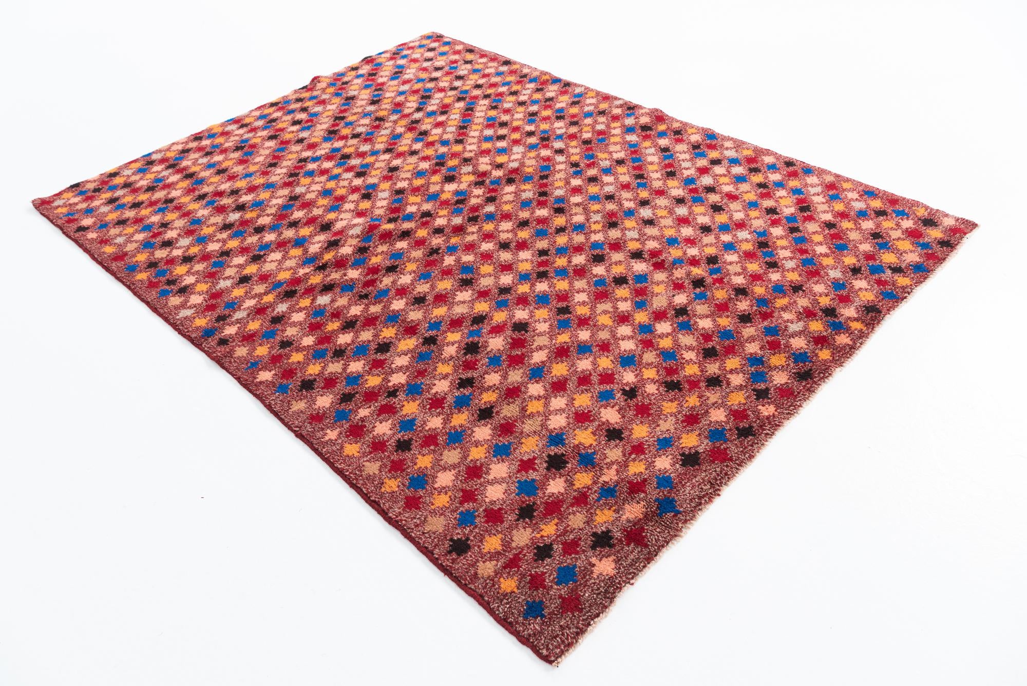 5' 1 x 6' 9 Hand Knotted Balouch Wool Rug