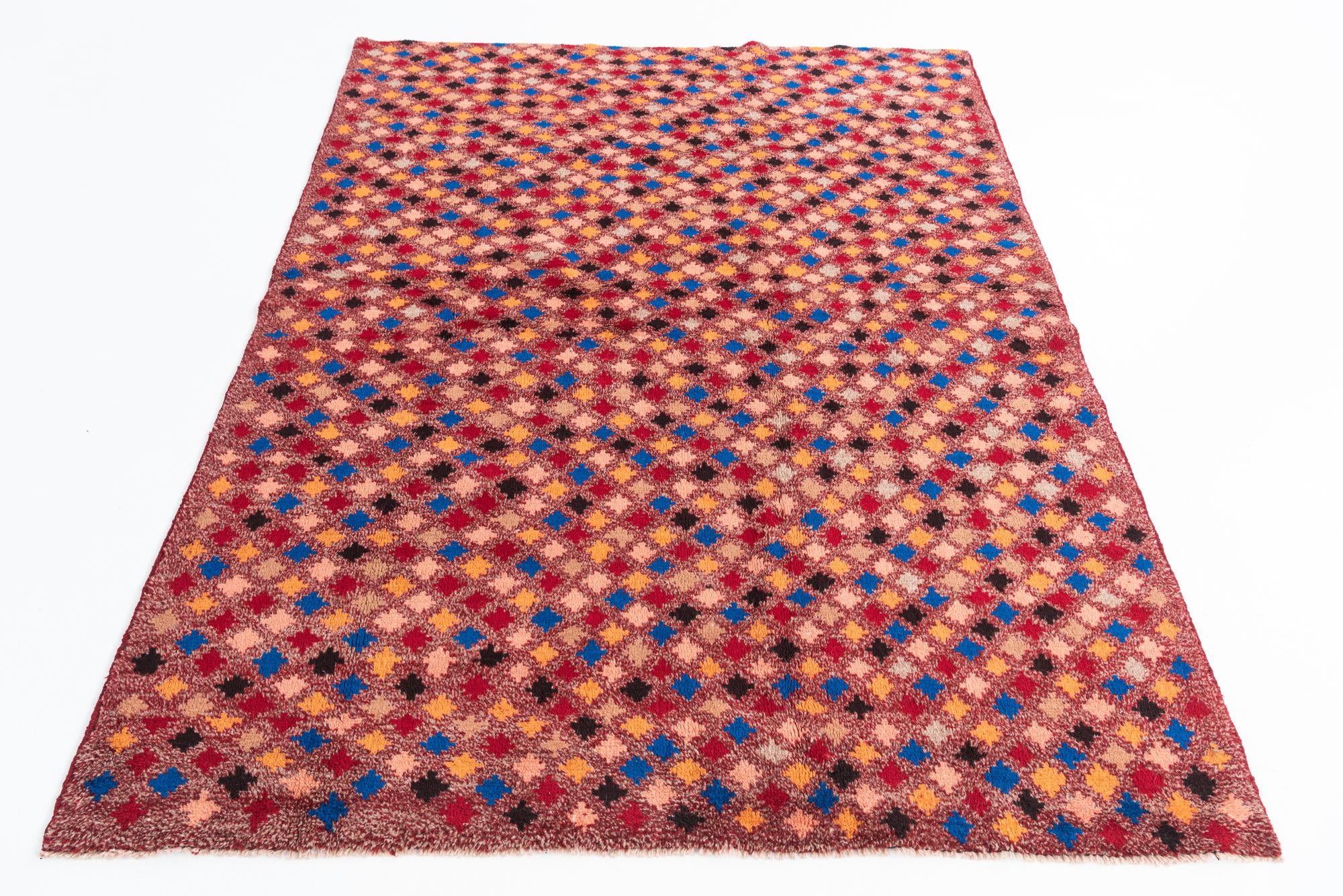5' 1 x 6' 9 Hand Knotted Balouch Wool Rug