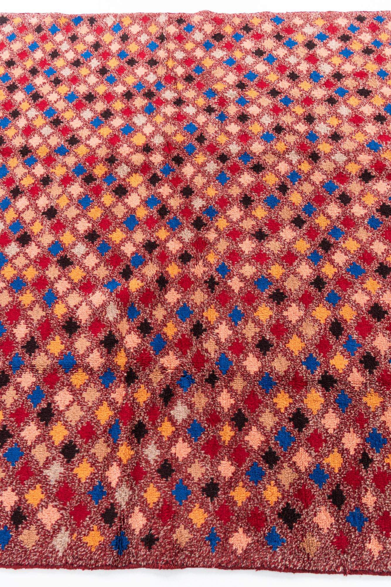 5' 1 x 6' 9 Hand Knotted Balouch Wool Rug