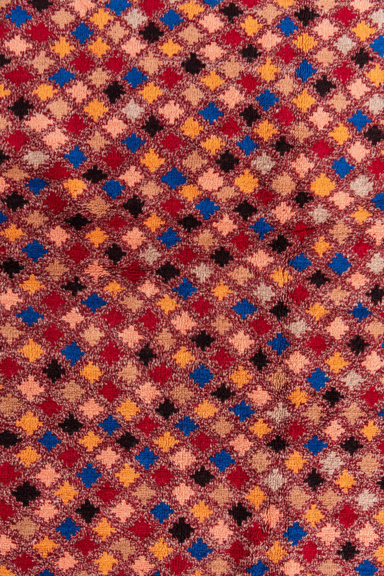 5' 1 x 6' 9 Hand Knotted Balouch Wool Rug