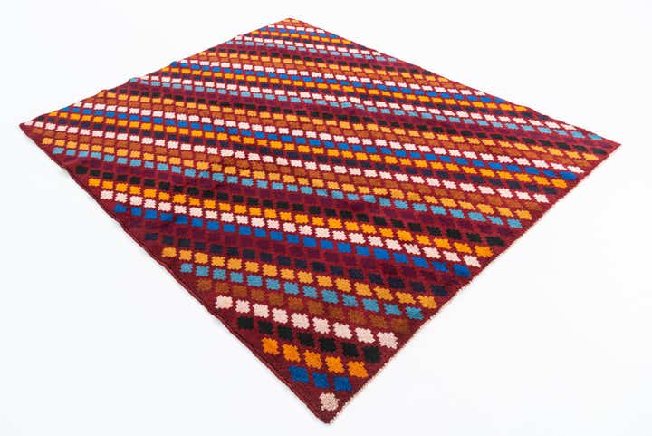 5' 3 x 6' 4 Hand Knotted Balouch Wool Rug