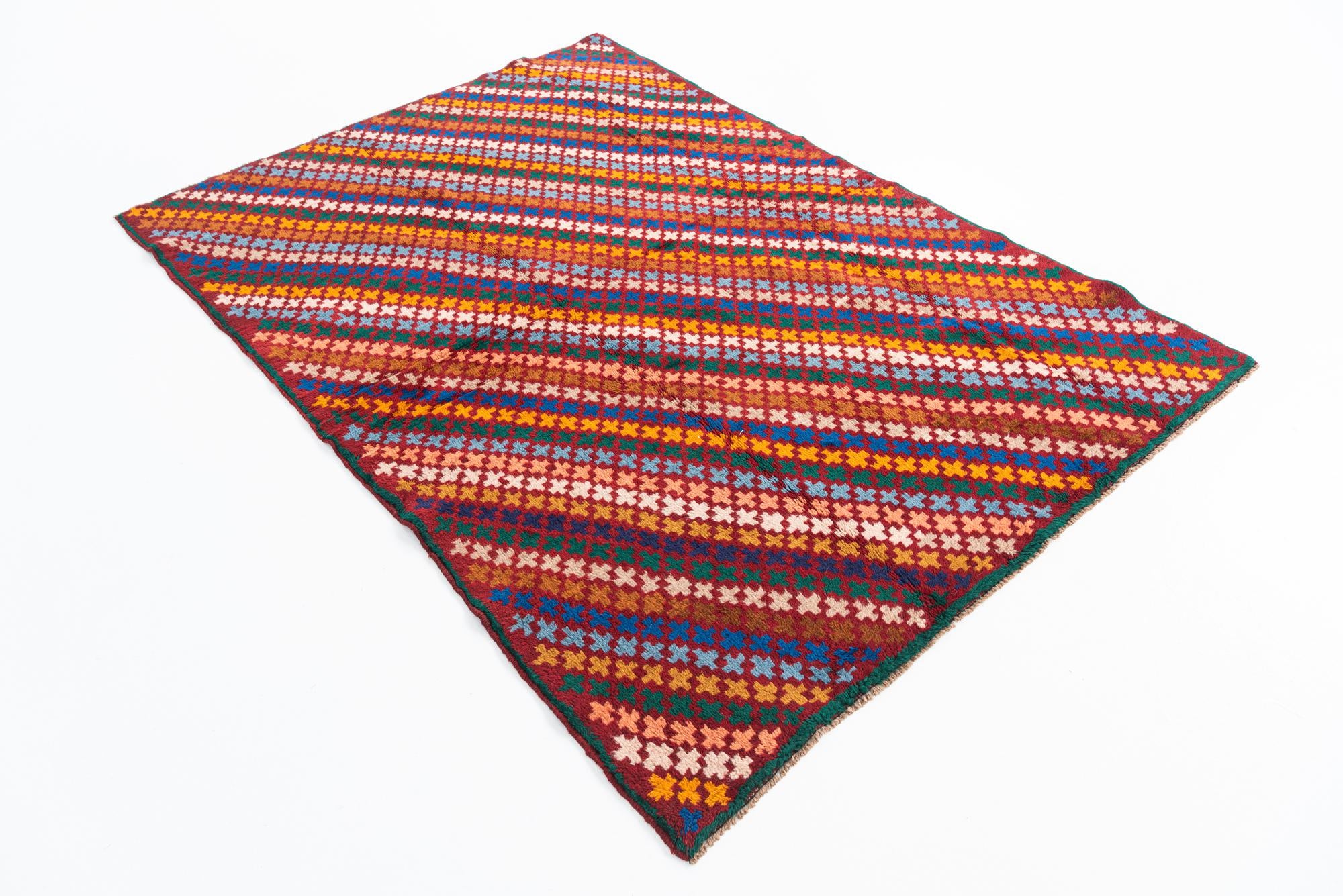 4' 5 x 6' 7 Hand Knotted Balouch Wool Rug