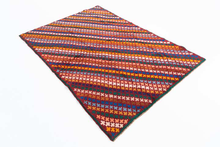 4' 5 x 6' 7 Hand Knotted Balouch Wool Rug