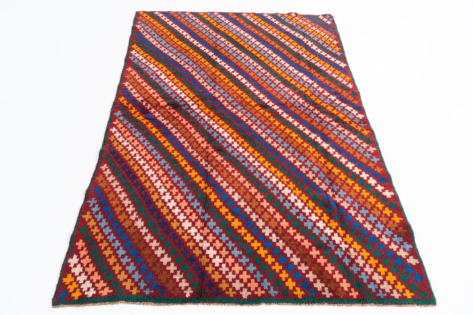 4' 5 x 6' 7 Hand Knotted Balouch Wool Rug
