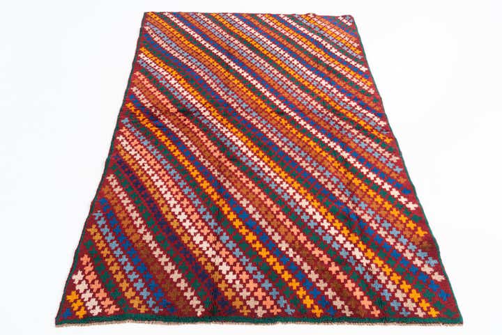 4' 5 x 6' 7 Hand Knotted Balouch Wool Rug