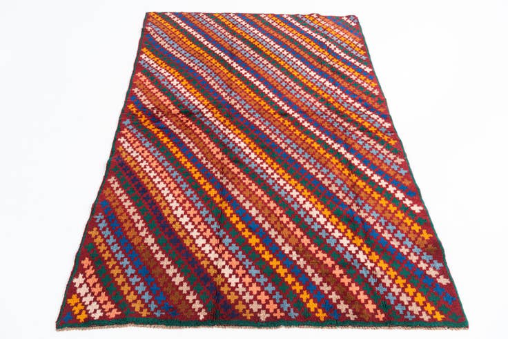 Detail image of 4' 5 x 6' 7 Hand Knotted Balouch Wool Rug