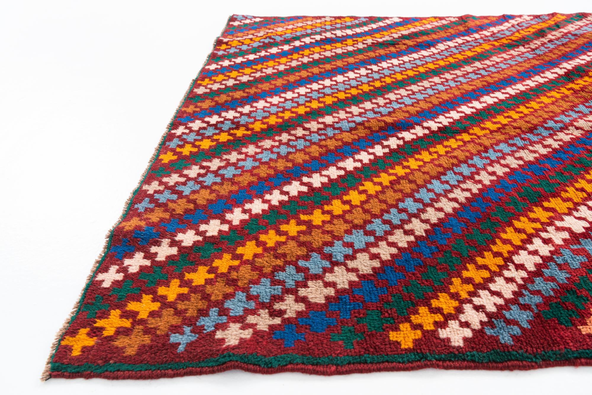 4' 5 x 6' 7 Hand Knotted Balouch Wool Rug