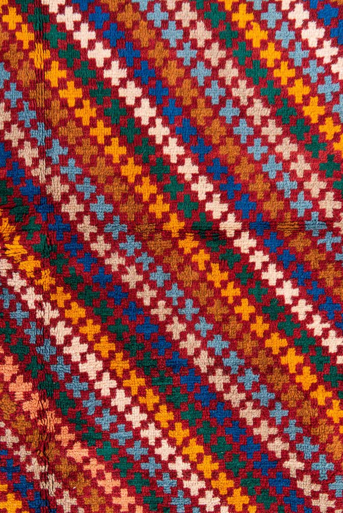 4' 5 x 6' 7 Hand Knotted Balouch Wool Rug