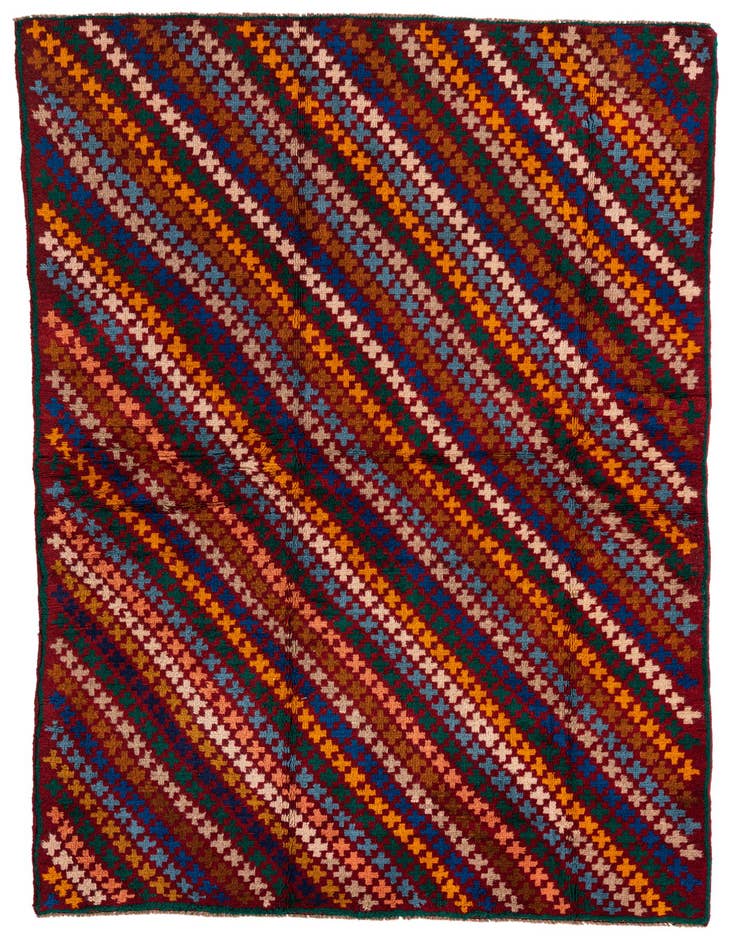 Detail image of 4' 5 x 6' 7 Hand Knotted Balouch Wool Rug