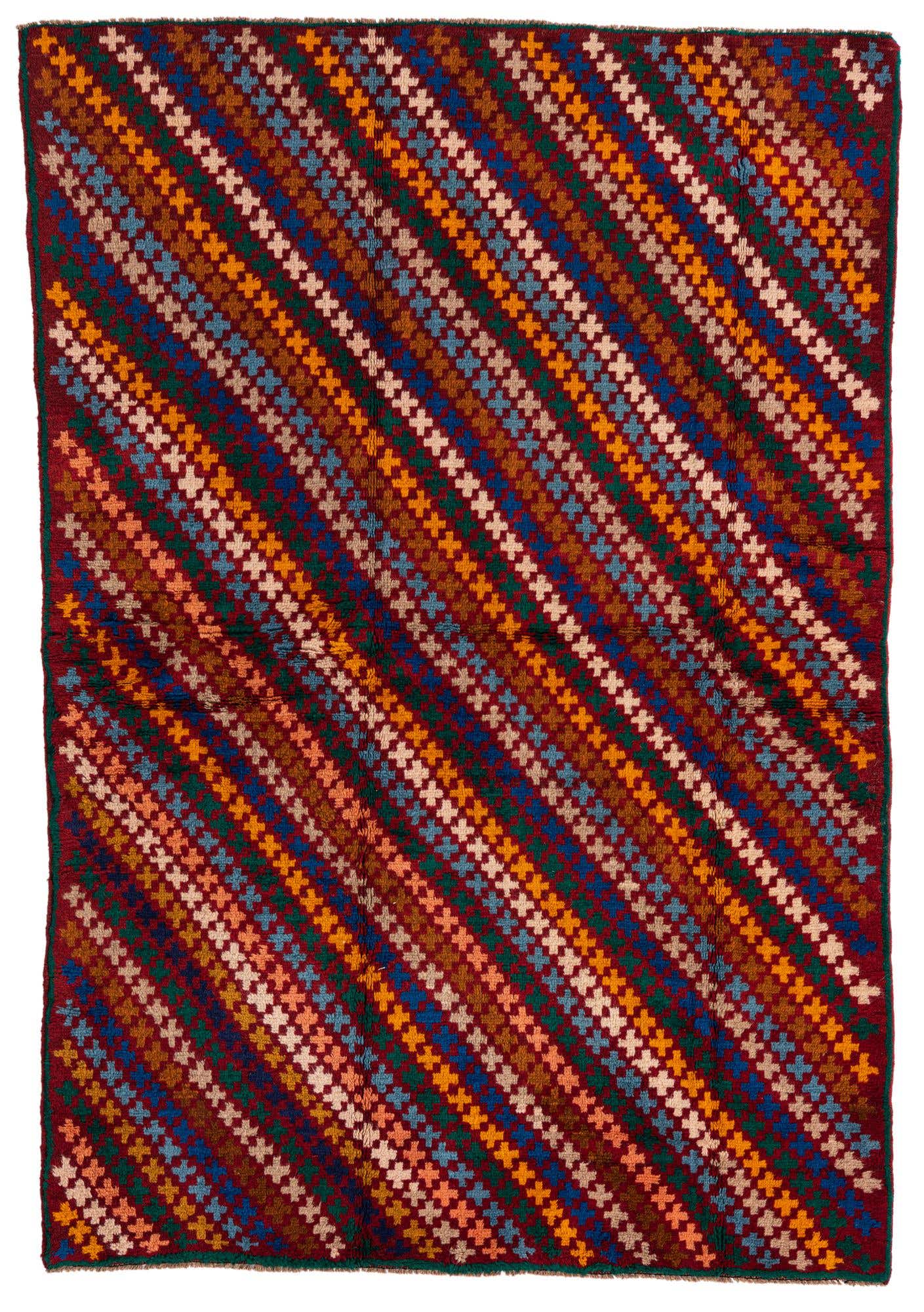 4' 5 x 6' 7 Hand Knotted Balouch Wool Rug