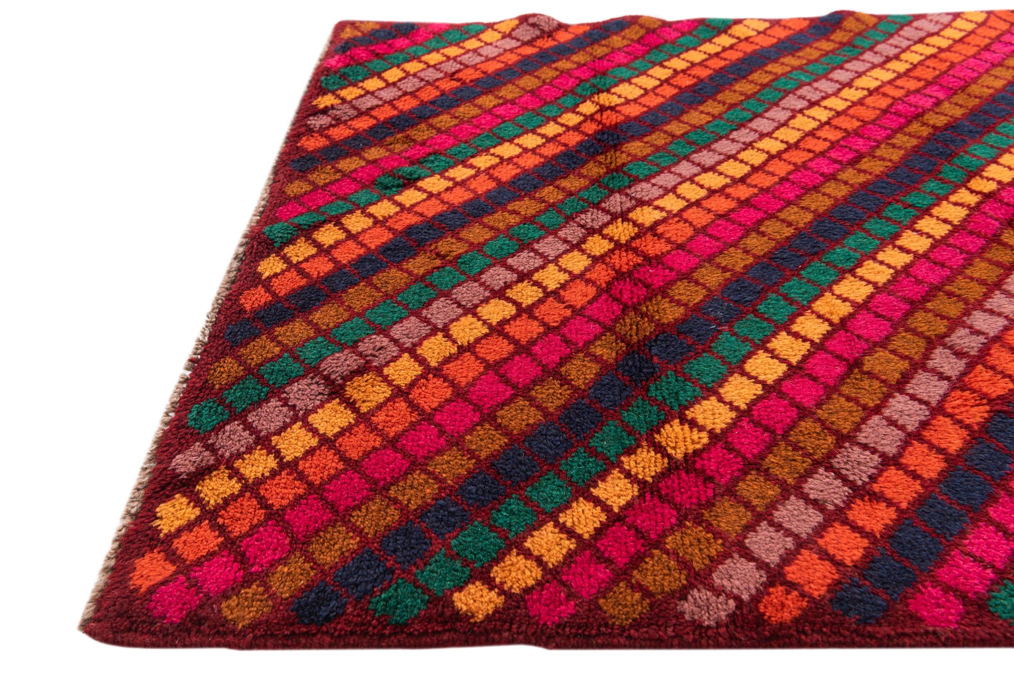 3' x 4' 6 Hand Knotted Balouch Wool Rug