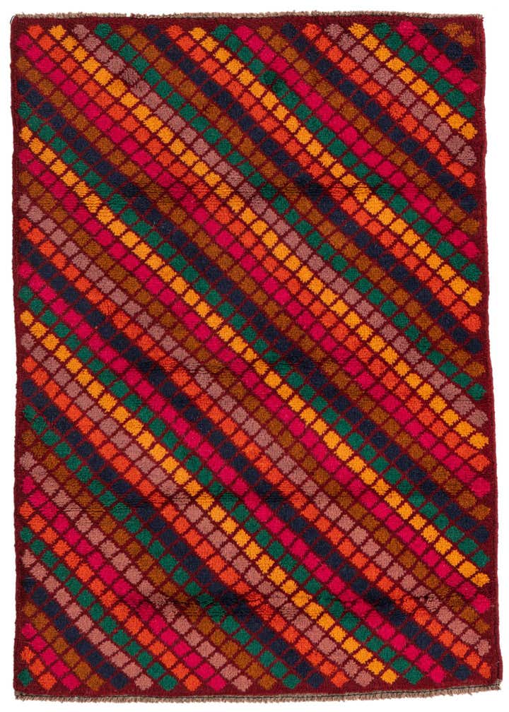 3' x 4' 6 Hand Knotted Balouch Wool Rug