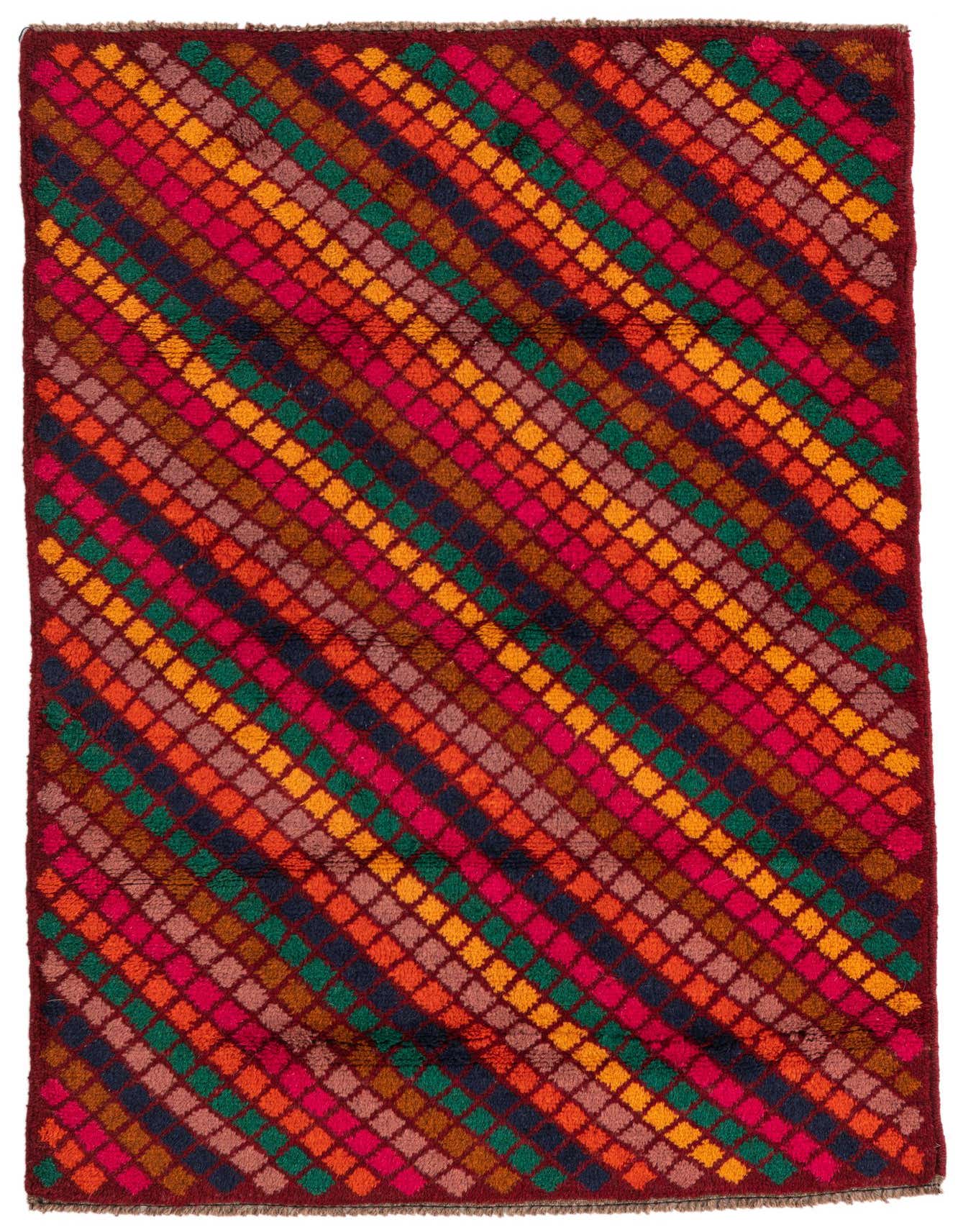 3' x 4' 6 Hand Knotted Balouch Wool Rug