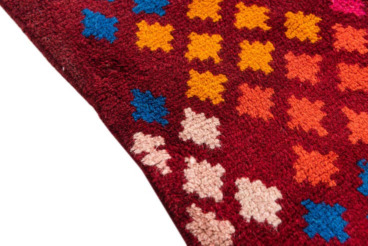 Detail image of 3' 1 x 4' 7 Hand Knotted Balouch Wool Rug