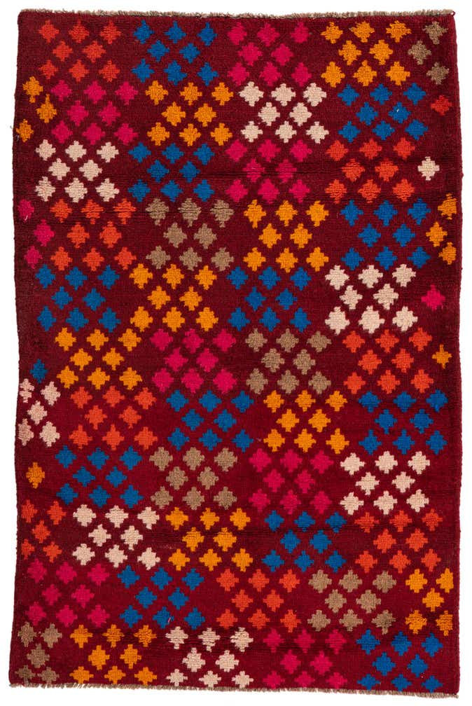 3' 1 x 4' 7 Hand Knotted Balouch Wool Rug