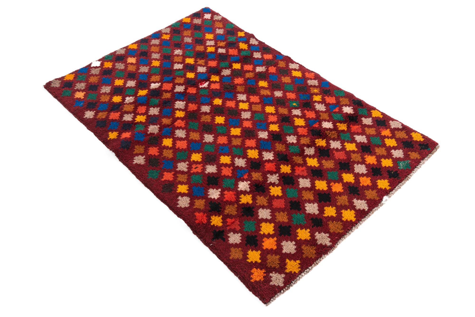 2' 10 x 4' 6 Hand Knotted Balouch Wool Rug