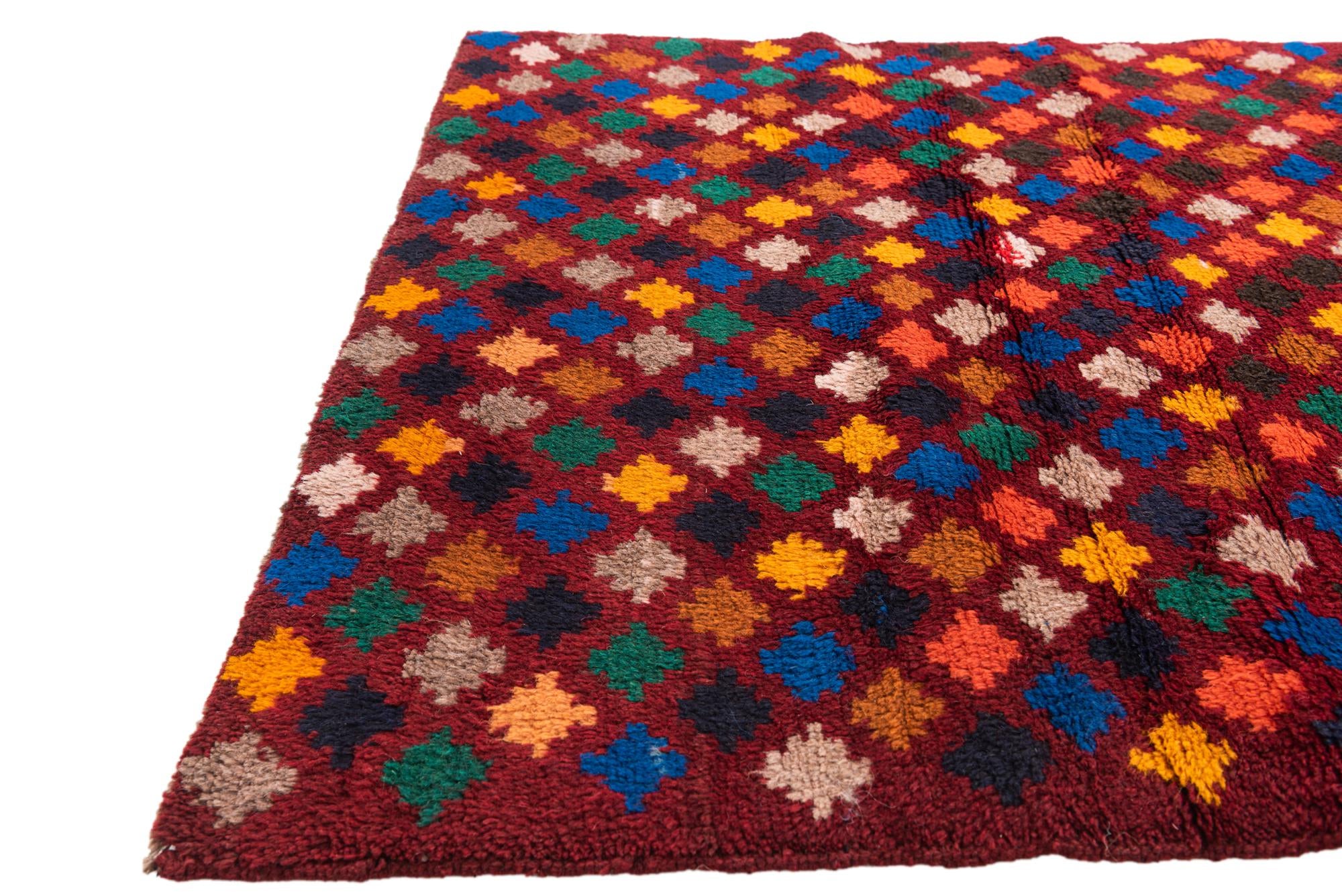 2' 10 x 4' 6 Hand Knotted Balouch Wool Rug