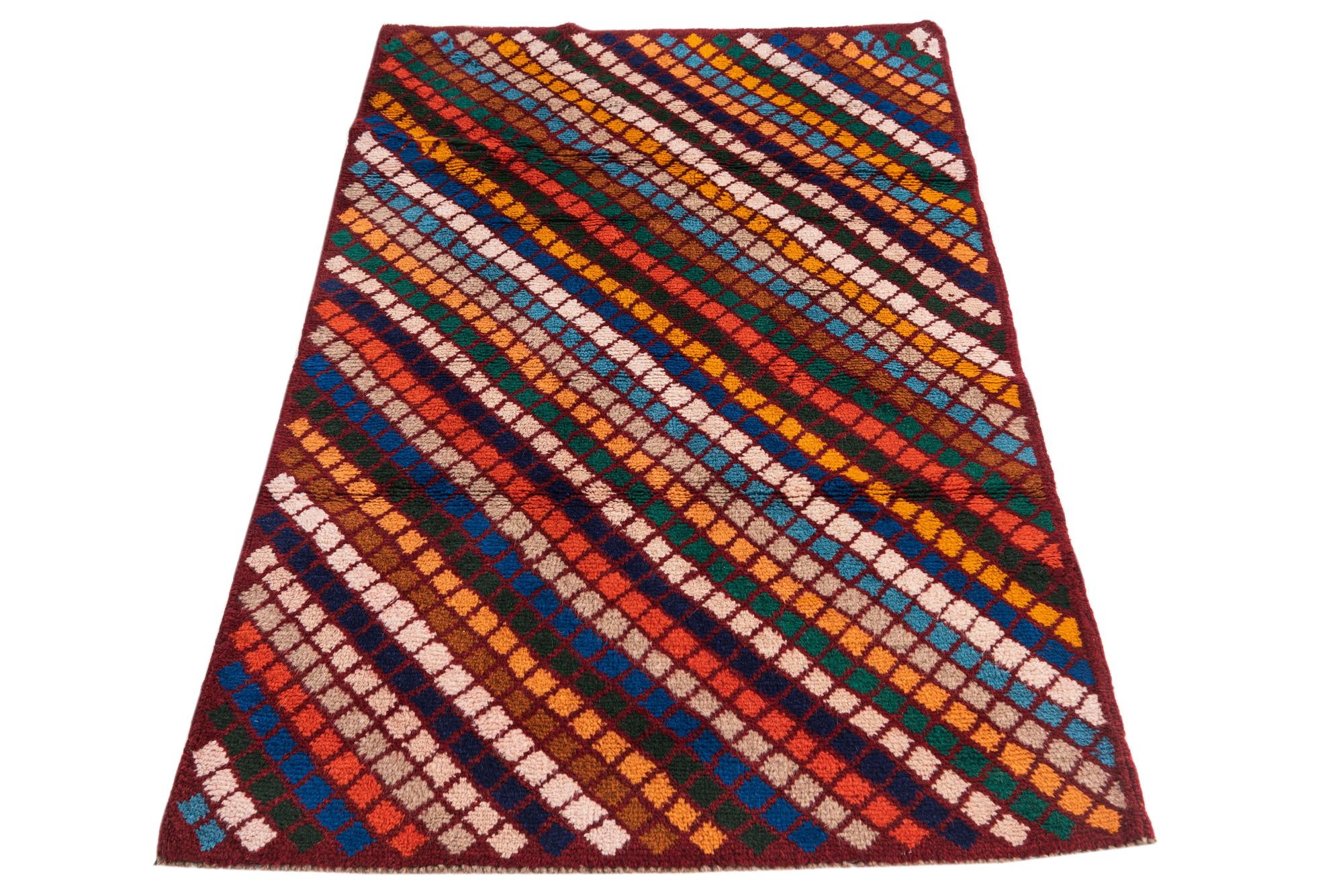 2' 10 x 4' 5 Hand Knotted Balouch Wool Rug