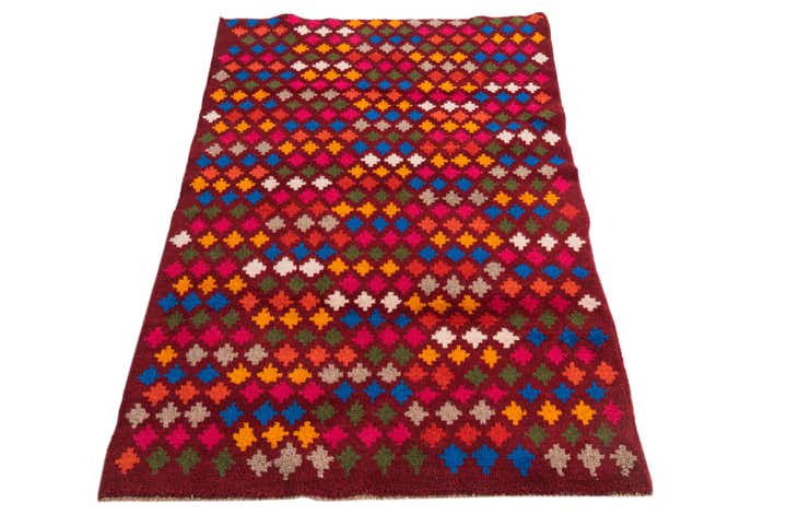 3' x 4' 7 Hand Knotted Balouch Wool Rug