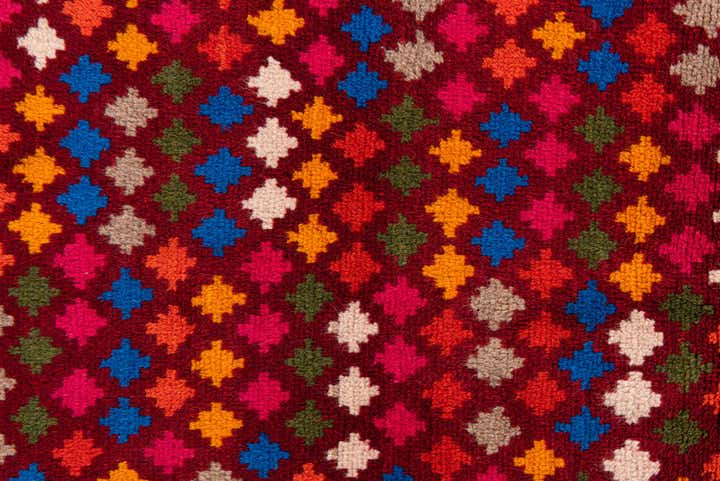 3' x 4' 7 Hand Knotted Balouch Wool Rug