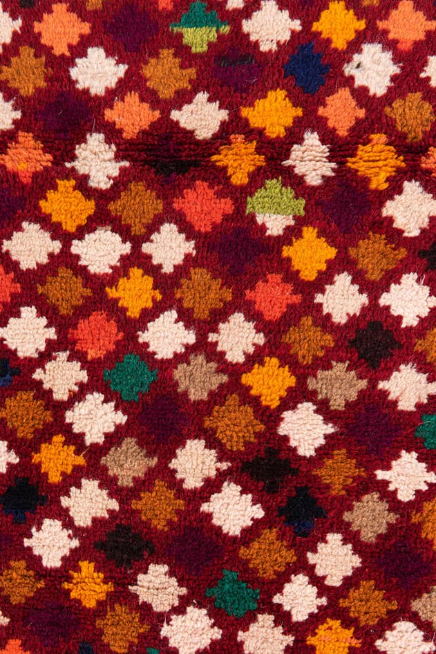 Detail image of 3' x 4' 7 Hand Knotted Balouch Wool Rug