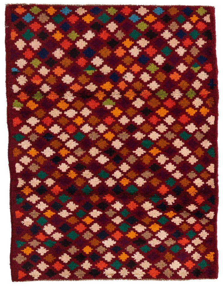 Detail image of 3' x 4' 7 Hand Knotted Balouch Wool Rug