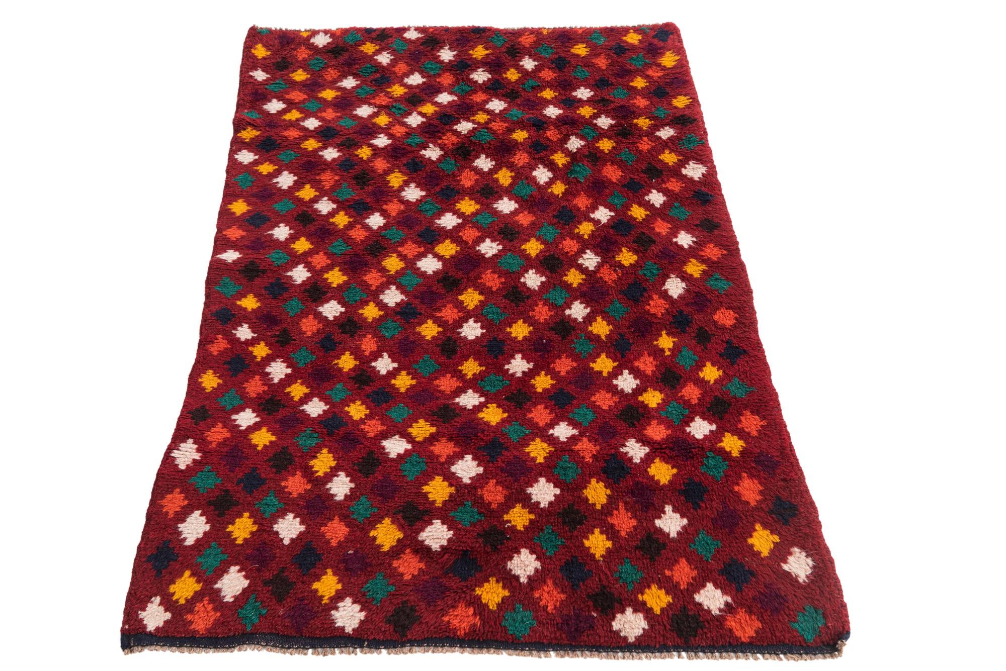3' x 4' 6 Hand Knotted Balouch Wool Rug