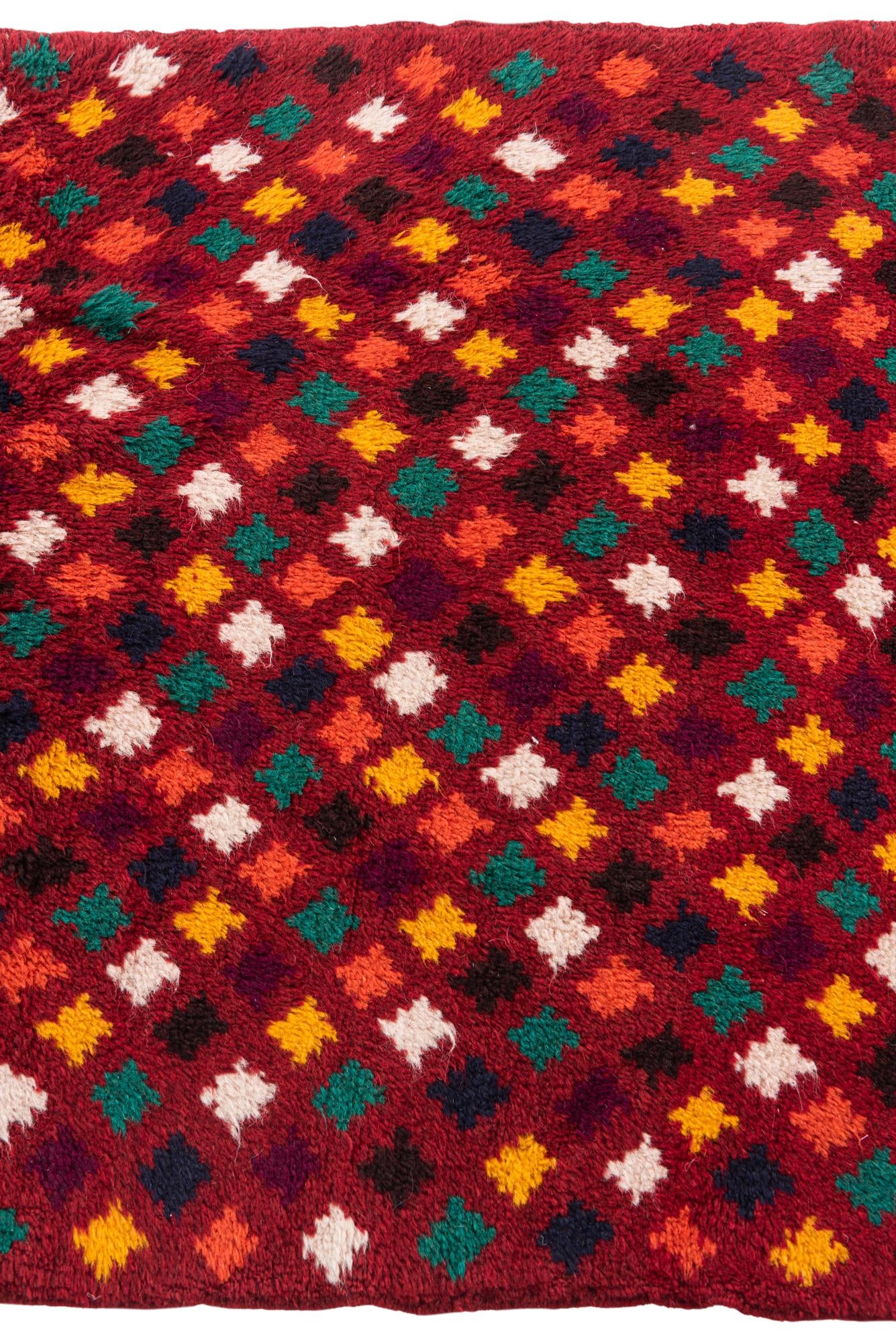 3' x 4' 6 Hand Knotted Balouch Wool Rug