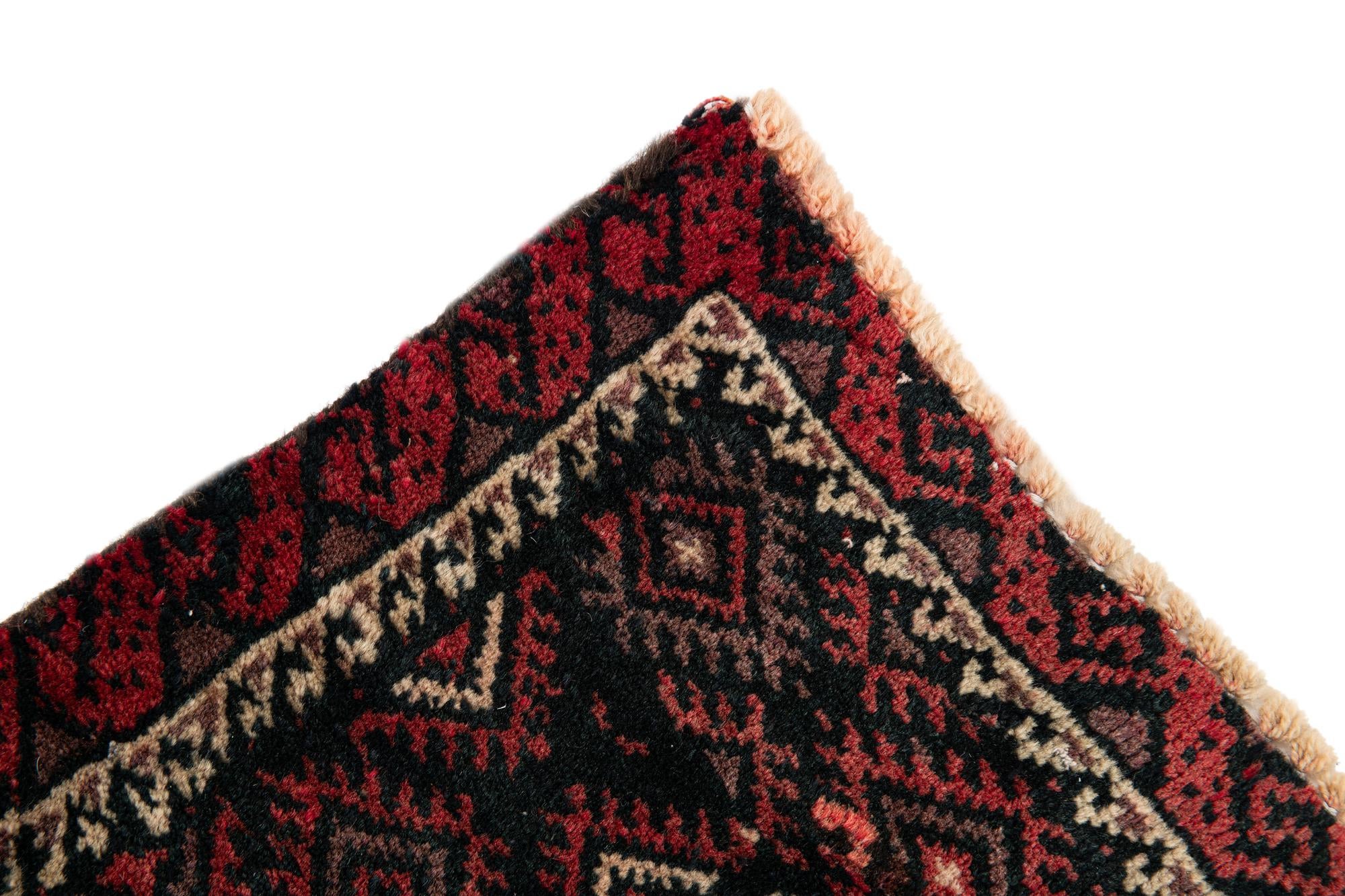 3' 9 x 5' 7 Hand Knotted Balouch Wool Rug