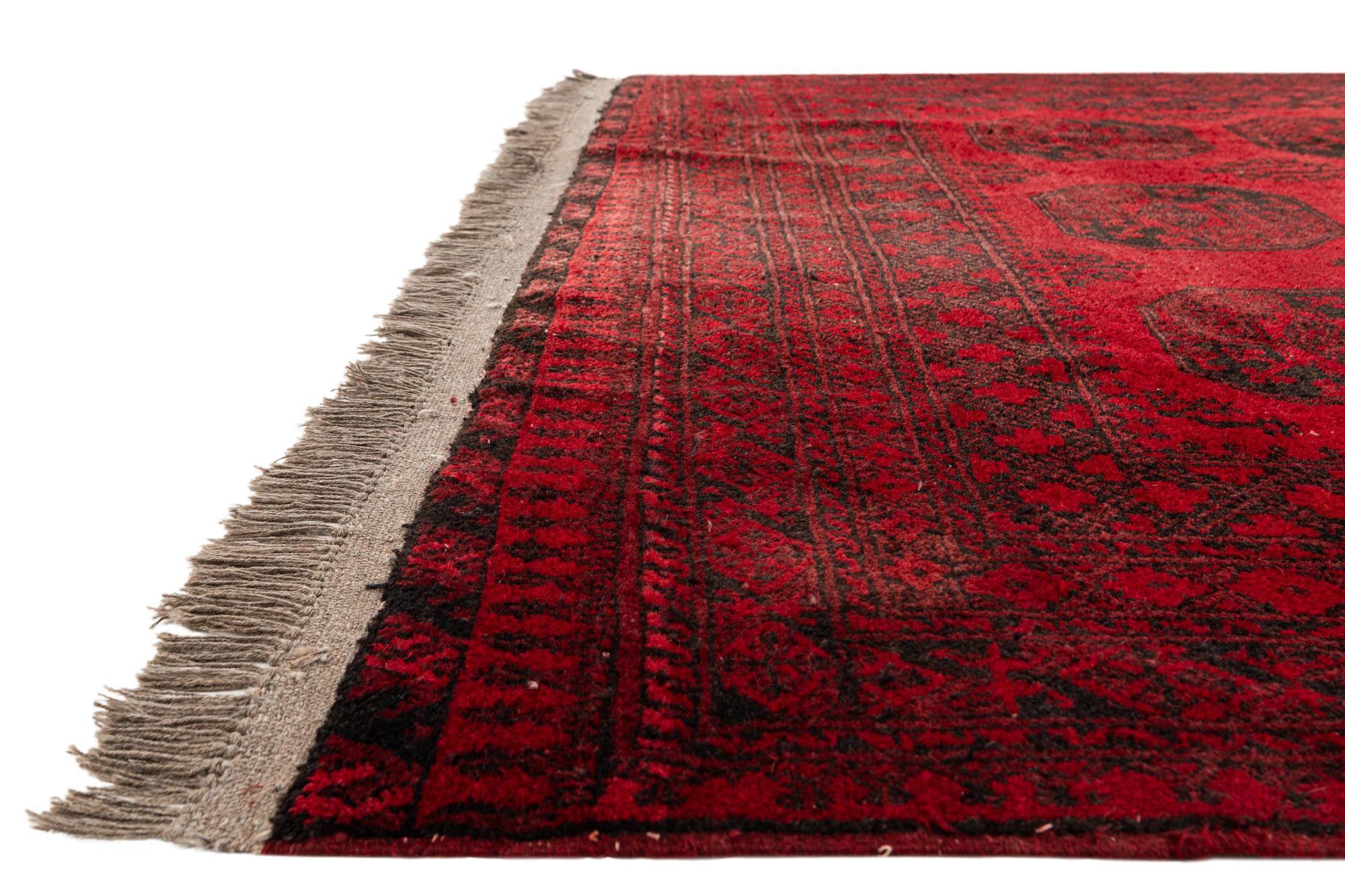 6' 7 x 9' 8 Hand Knotted Balouch Persian Wool Rug