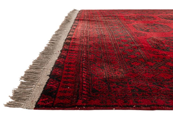 Detail image of 6' 7 x 9' 8 Hand Knotted Balouch Persian Wool Rug