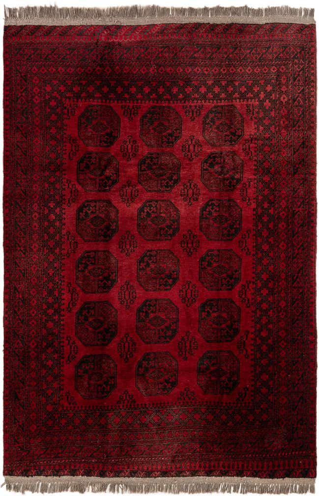 6' 7 x 9' 8 Hand Knotted Balouch Persian Wool Rug