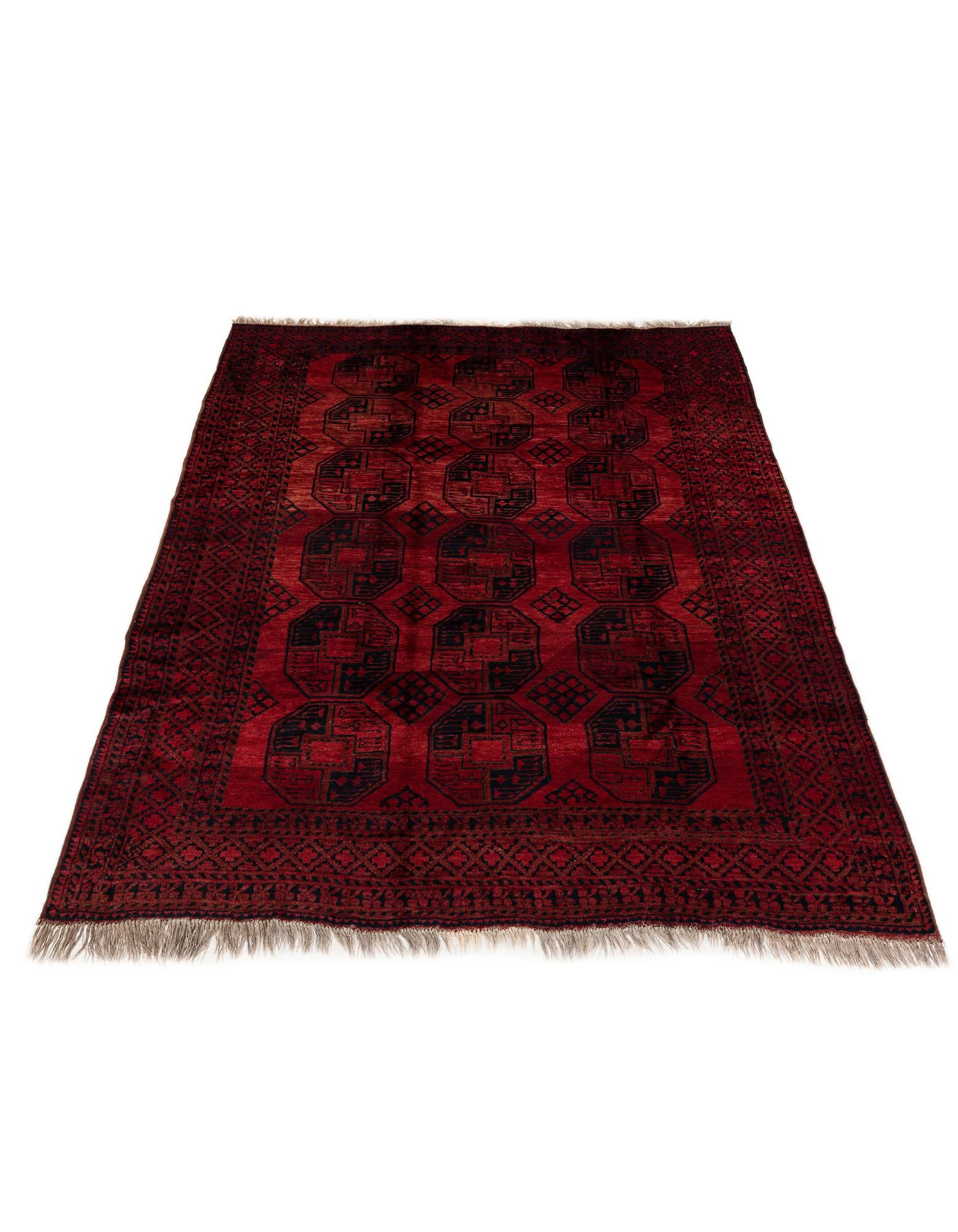 8' x 9' 4 Hand Knotted Balouch Persian Wool Rug