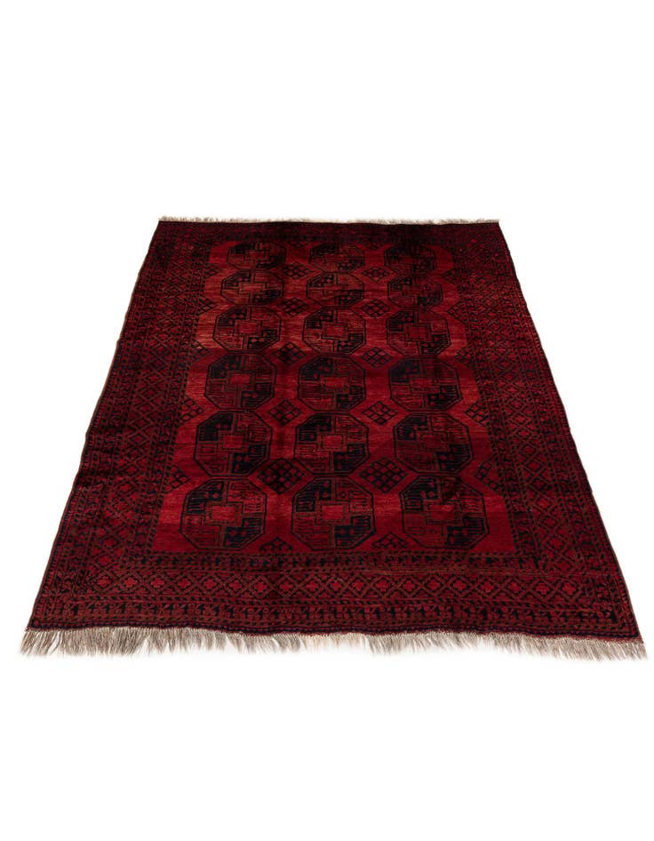 Detail image of 8' x 9' 4 Hand Knotted Balouch Persian Wool Rug