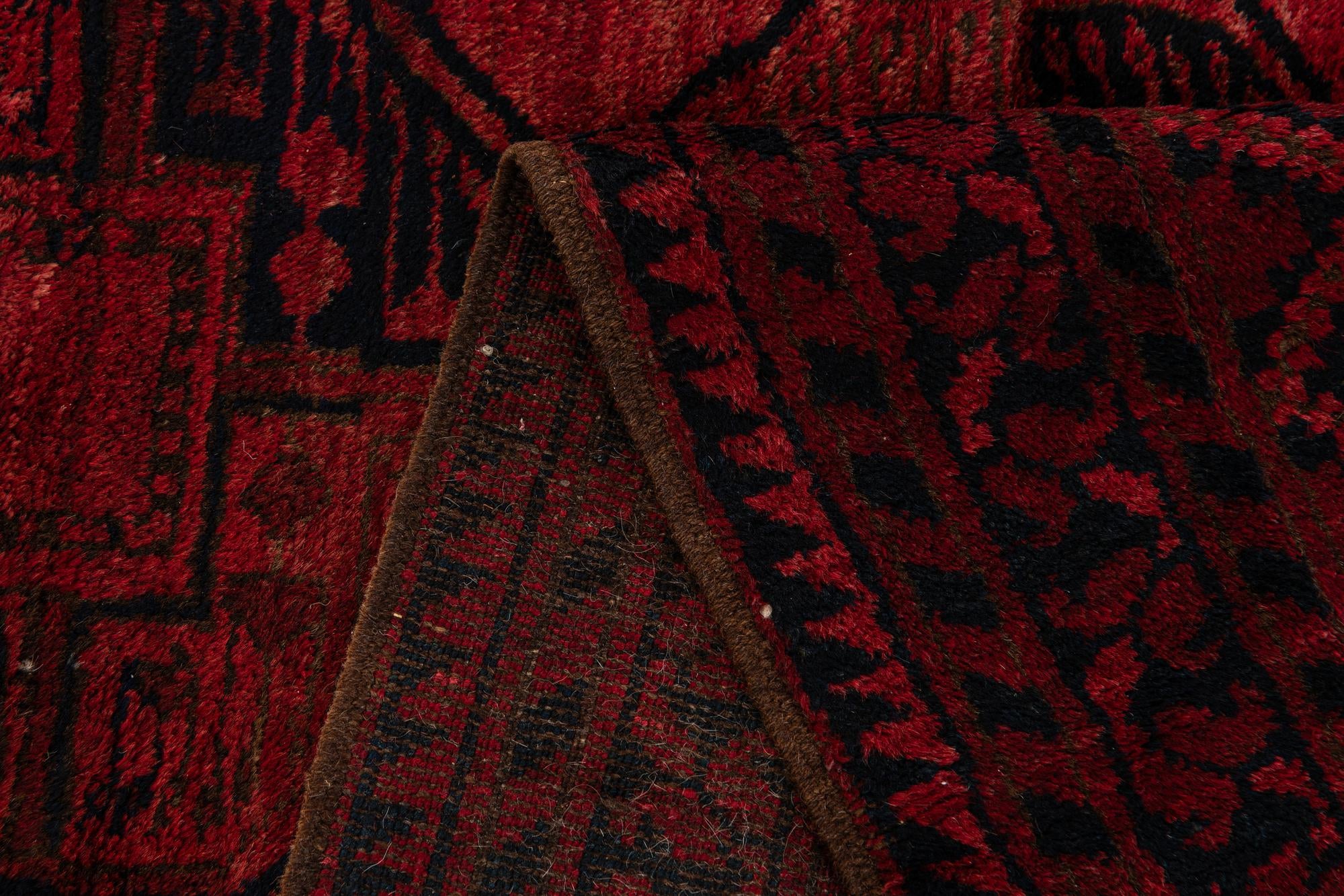 8' x 9' 4 Hand Knotted Balouch Persian Wool Rug