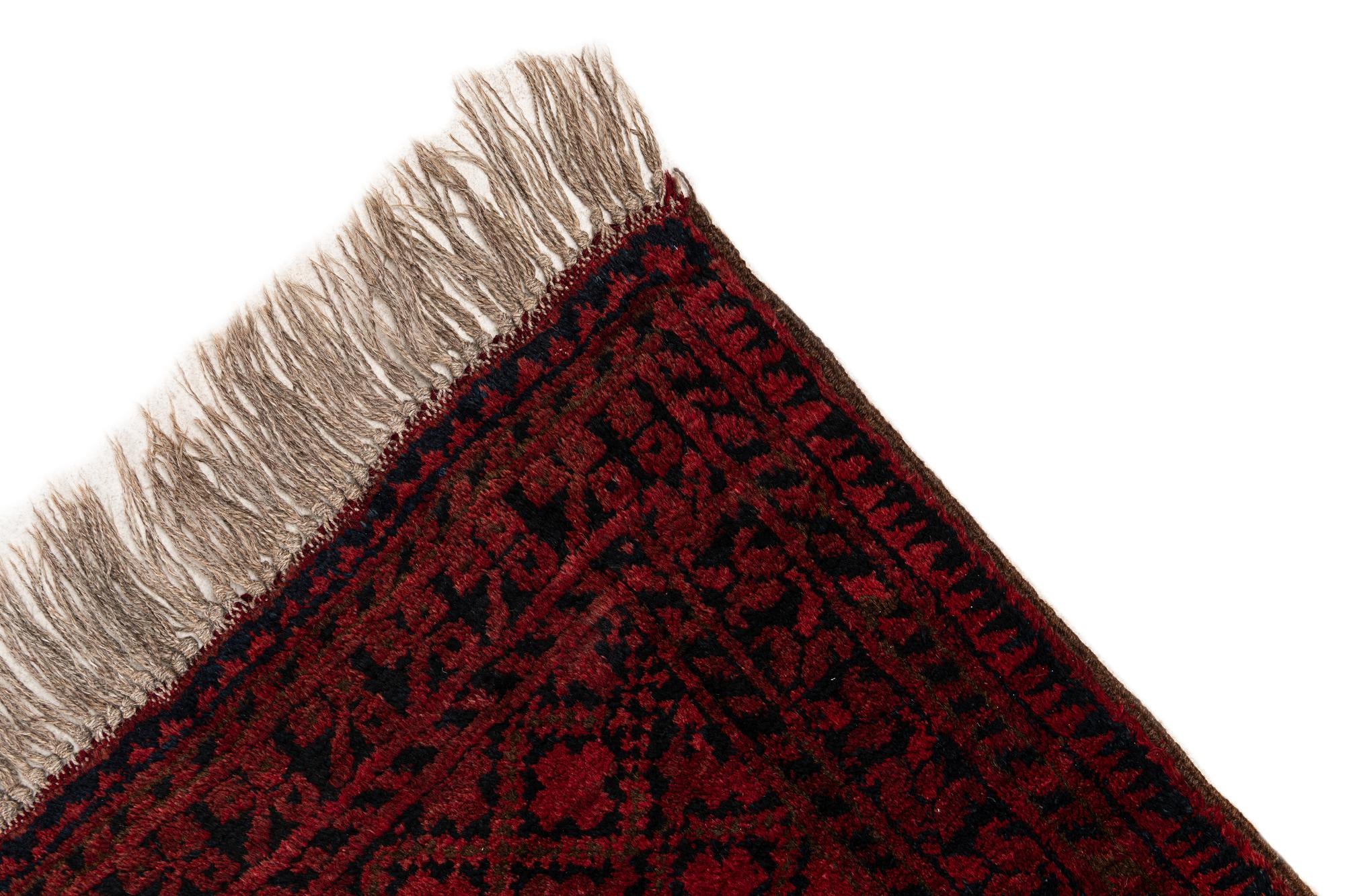 8' x 9' 4 Hand Knotted Balouch Persian Wool Rug
