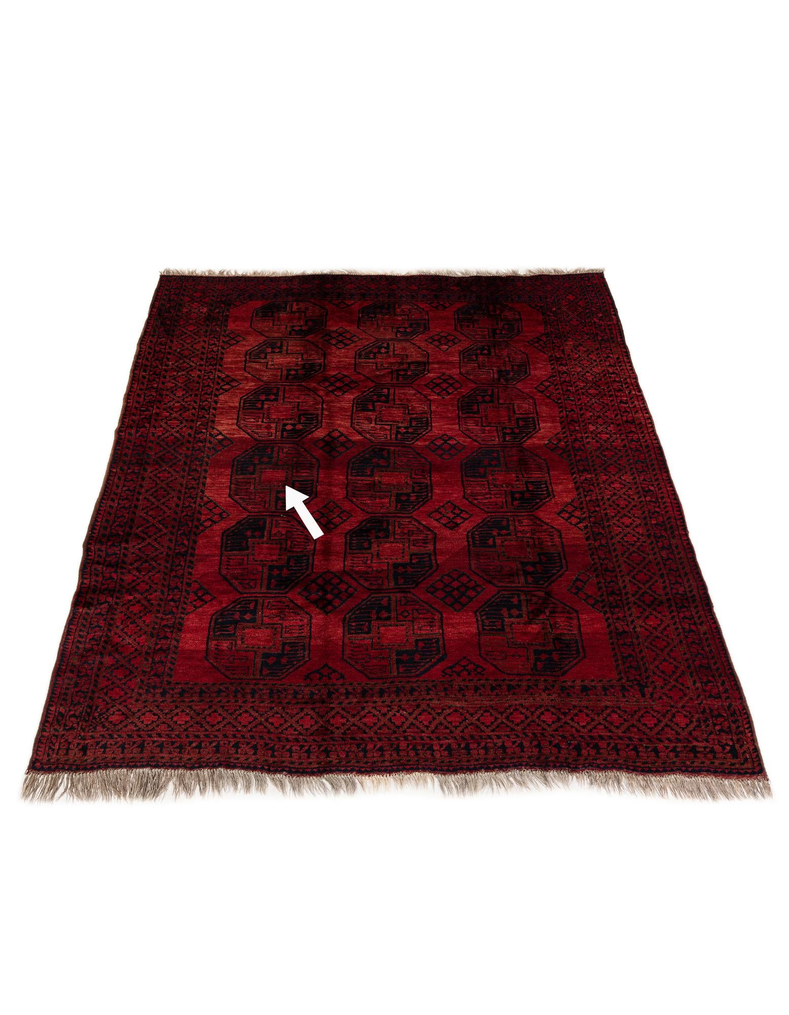 8' x 9' 4 Hand Knotted Balouch Persian Wool Rug