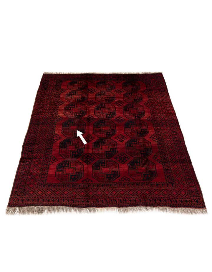 8' x 9' 4 Hand Knotted Balouch Persian Wool Rug