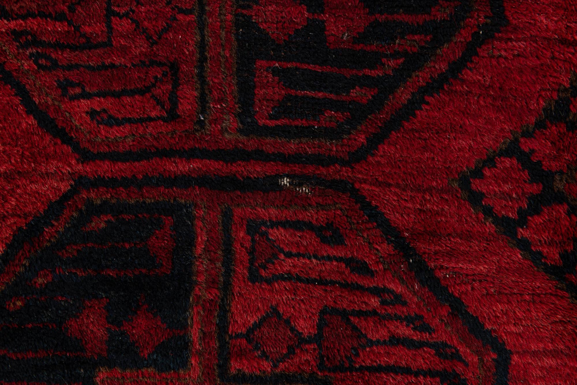 8' x 9' 4 Hand Knotted Balouch Persian Wool Rug